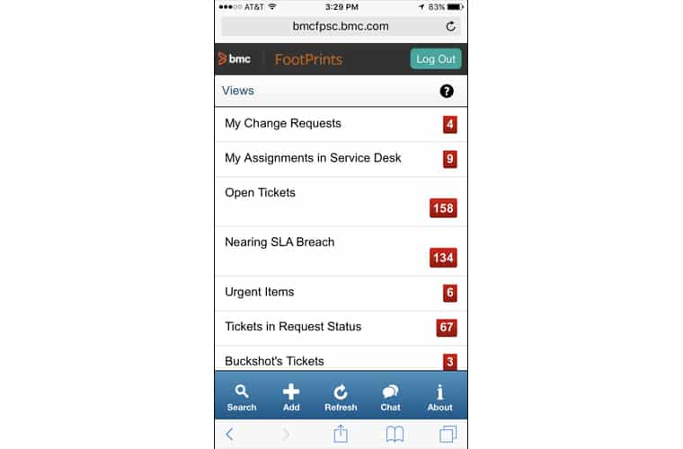 Mobile Help Desk App For Android Devices Footprints